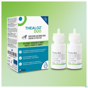 Thealoz duo gouttes oculaires    2x15ml