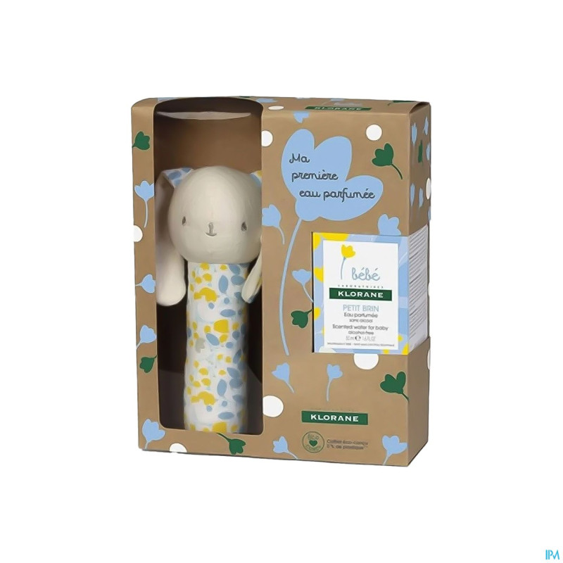 Klorane bb coffret brin eau parf.    50ml + lapin