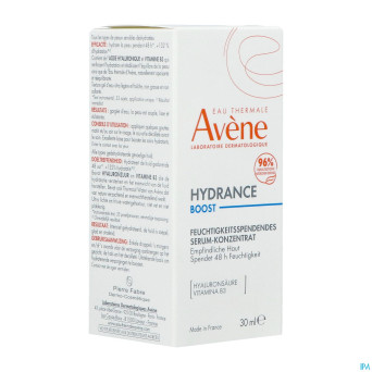 Avene hydrance boost serum concentre hydra.   30ml