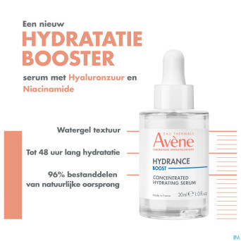 Avene hydrance boost serum concentre hydra.   30ml