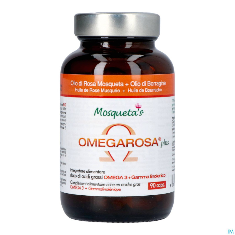 Omegarosa plus huile rose   caps 90