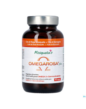 Omegarosa plus huile rose   caps 90