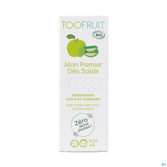 Toofruit premier deo solide bio pomme-aloe    36ml
