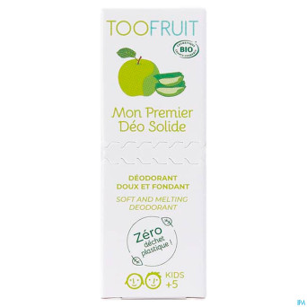 Toofruit premier deo solide bio pomme-aloe    36ml