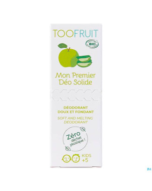 Toofruit premier deo solide bio pomme-aloe    36ml
