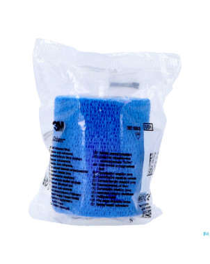 Coban bande el.coh. bleu  7,5cmx4,5m etire roul. 1
