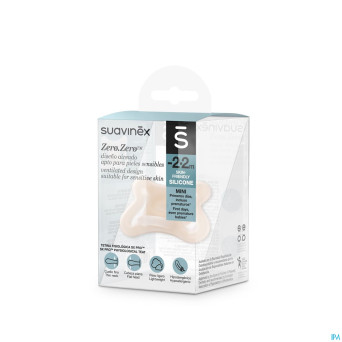 Suavinex zerozero soother silicone reversib. -2-2m