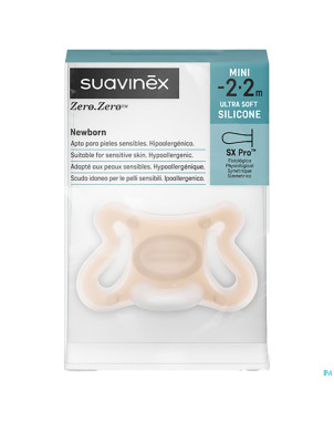 Suavinex zerozero soother silicone reversib. -2-2m