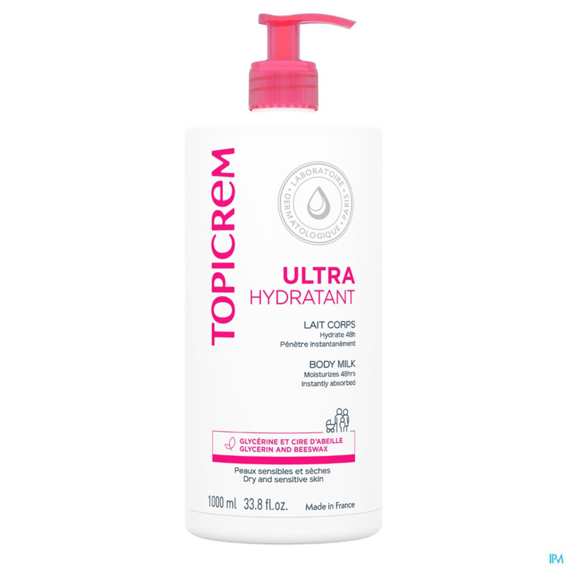 Topicrem um lait corps hydratant    1000ml