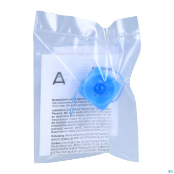 Pessaire cube perfore avec bouton 2/32mm silicone