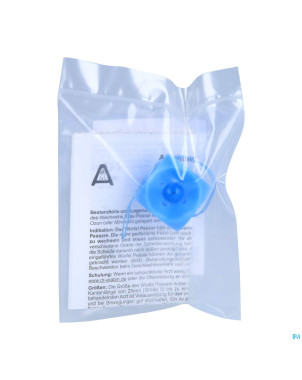 Pessaire cube perfore avec bouton 2/32mm silicone