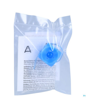 Pessaire cube perfore avec bouton 2/32mm silicone