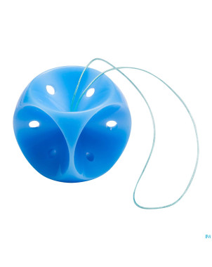 Pessaire cube perfore avec bouton 3/37mm silicone