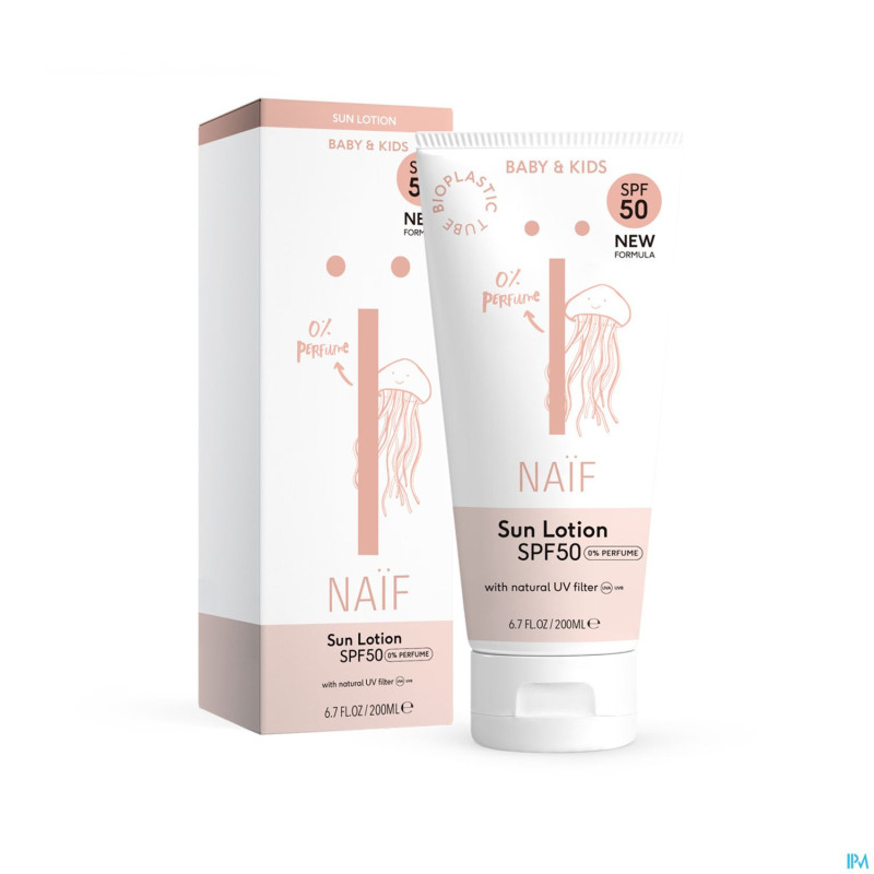 Naif baby&kids sun ip50 n/parf lotion tube   200ml