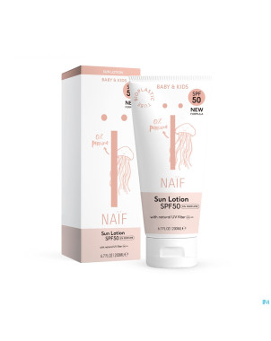 Naif baby&kids sun ip50 n/parf lotion tube   200ml
