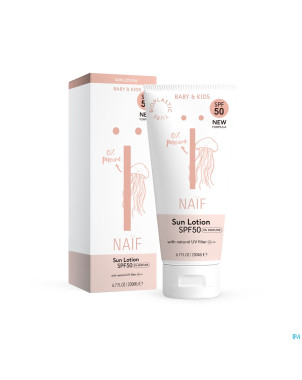 Naif baby&kids sun ip50 n/parf lotion tube   200ml