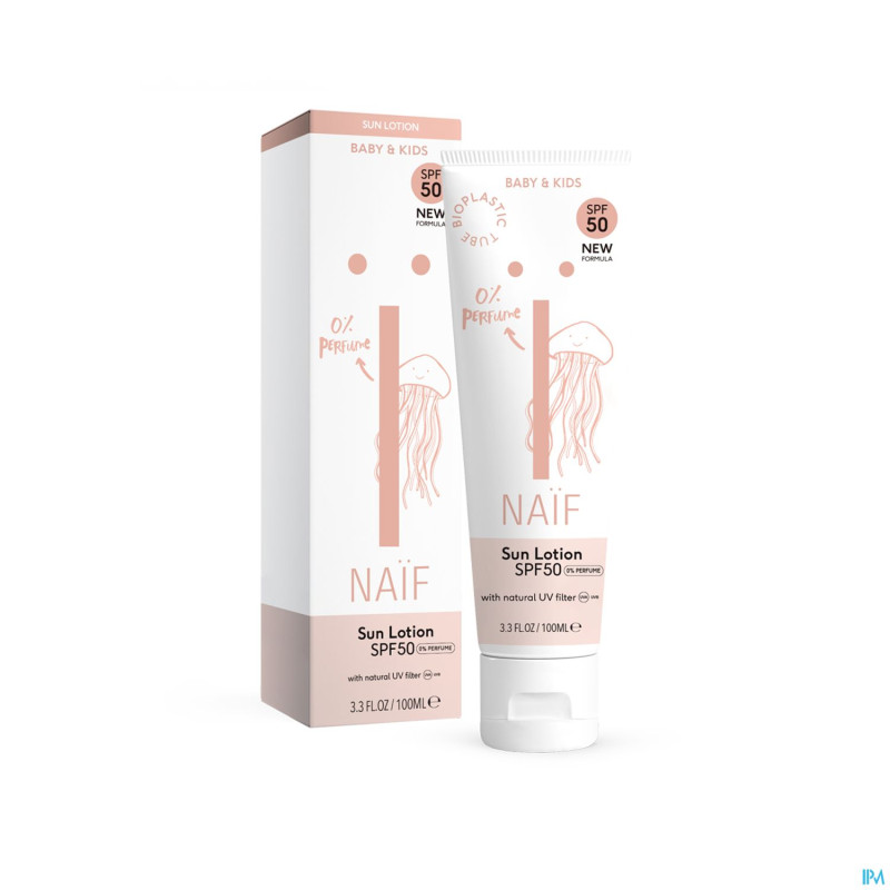 Naif baby&kids sun ip50 n/parf lotion tube   100ml