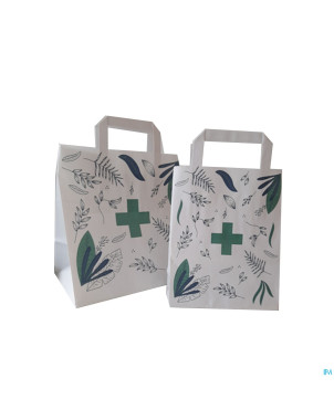 Sac papier poignet botan.white big26+17x25cm   250