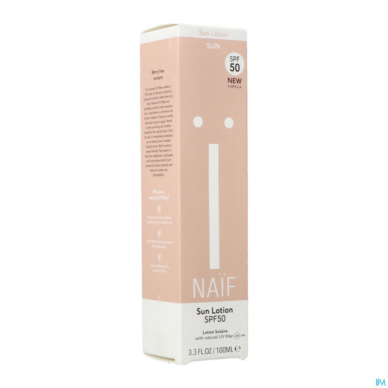 Naif grown ups sun body ip50 lotion tube    100ml