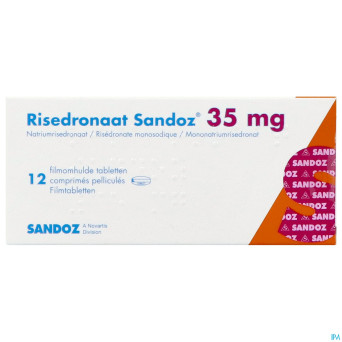 Risedronaat sandoz pi pharma 35mg comp pell 12 pip