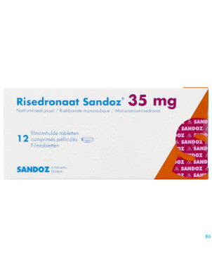 Risedronaat sandoz pi pharma 35mg comp pell 12 pip