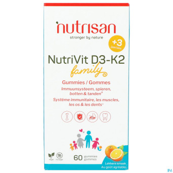 Nutrivit d3-k2 family gommes 60    nutrisan