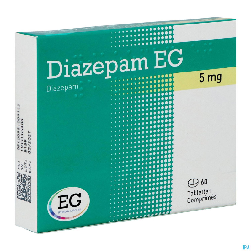 Diazepam eg  5mg comp  60