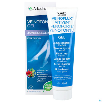 Veinotonyl gel jambes legeres effet froid   150ml