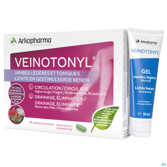 Veinotonyl jambes legeres comp 30+tube 50ml  promo