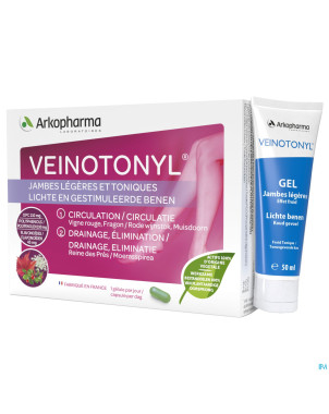 Veinotonyl jambes legeres comp 30+tube 50ml  promo
