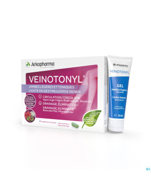 Veinotonyl jambes legeres comp 30+tube 50ml  promo