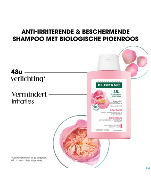 Klorane capil. sh pivoine bio 100ml