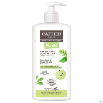 Cattier shampooing kids 2en1 pomme bio    500ml