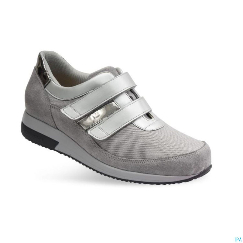 Podartis adelle chaussure femme velcro argent  40