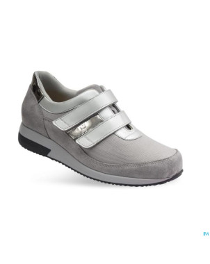 Podartis adelle chaussure femme velcro argent  42