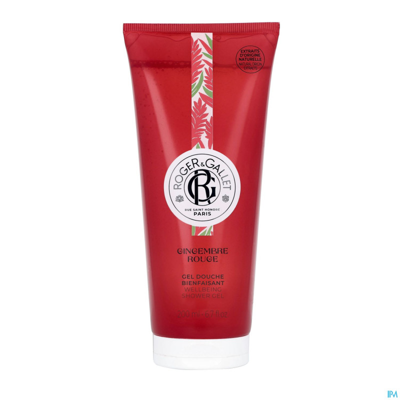 Roger&gallet gingembre rouge gel douche 200ml