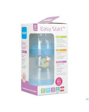 Mam biberon easy start a/colique garcon 160ml