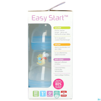Mam biberon easy start a/colique garcon 160ml