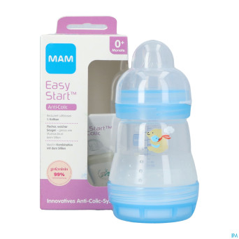 Mam biberon easy start a/colique garcon 160ml
