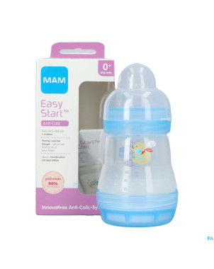 Mam biberon easy start a/colique garcon 160ml