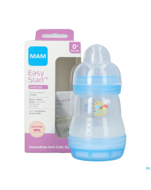 Mam biberon easy start a/colique garcon 160ml
