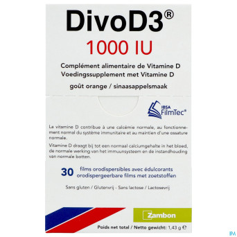 Divod3 1000ui    film orodisp 30