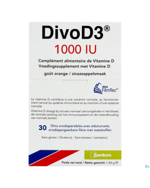Divod3 1000ui    film orodisp 30