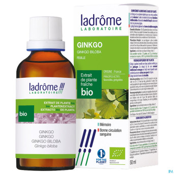 Ladrome ginkgo biloba/ginkgo 50ml