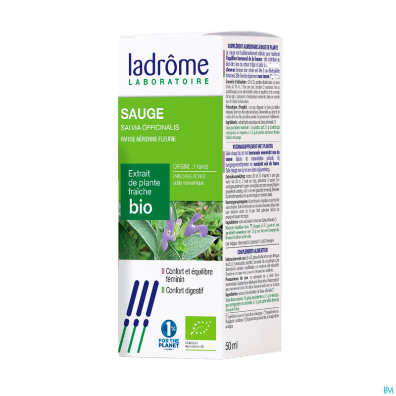 Ladrome salvia officinalis/sauge 50ml