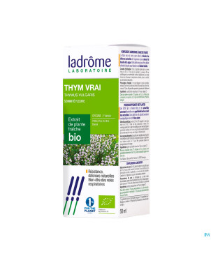 Ladrome thymus vulgaris/thym vulgaire 50ml
