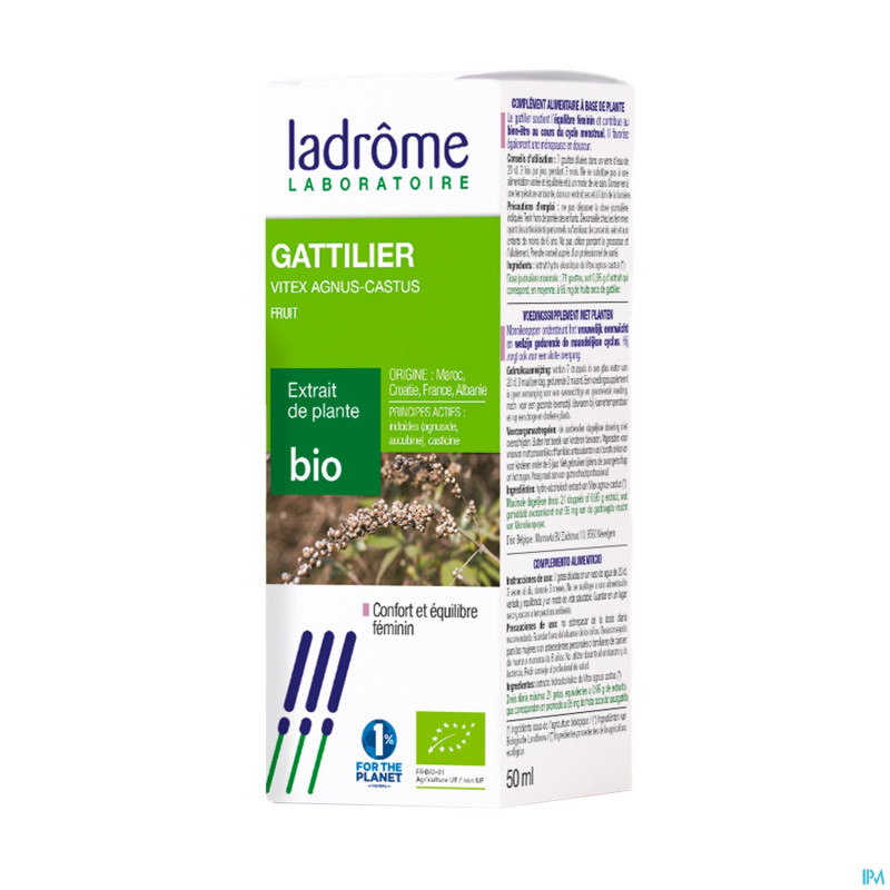 Ladrome gattilier vitex agnus castus fruit 50ml