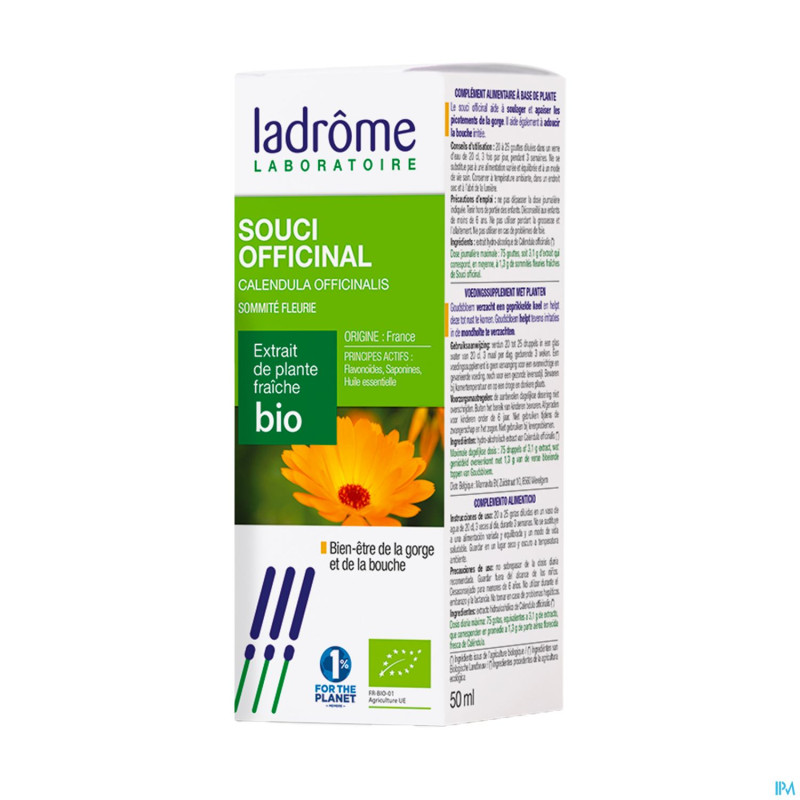 Ladrome calendula officinalis/souci 50ml