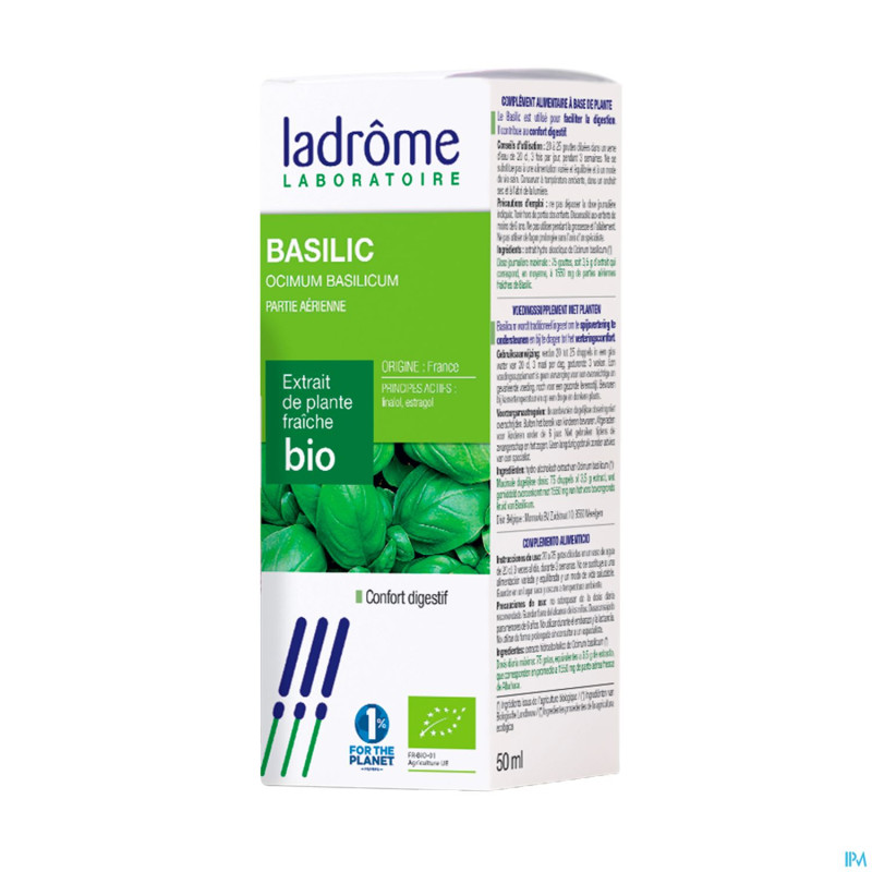 Ladrome ocimum basilicum/basilic 50ml