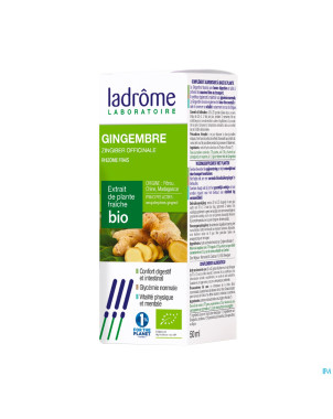 Ladrome zingiber officinalis/gingembre 50ml